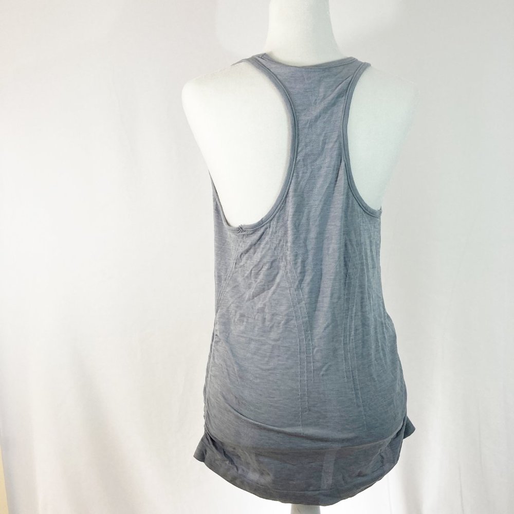 Athleta Speedlight Heather Tank Size M Racerback Ruched - Picture 3 of 8